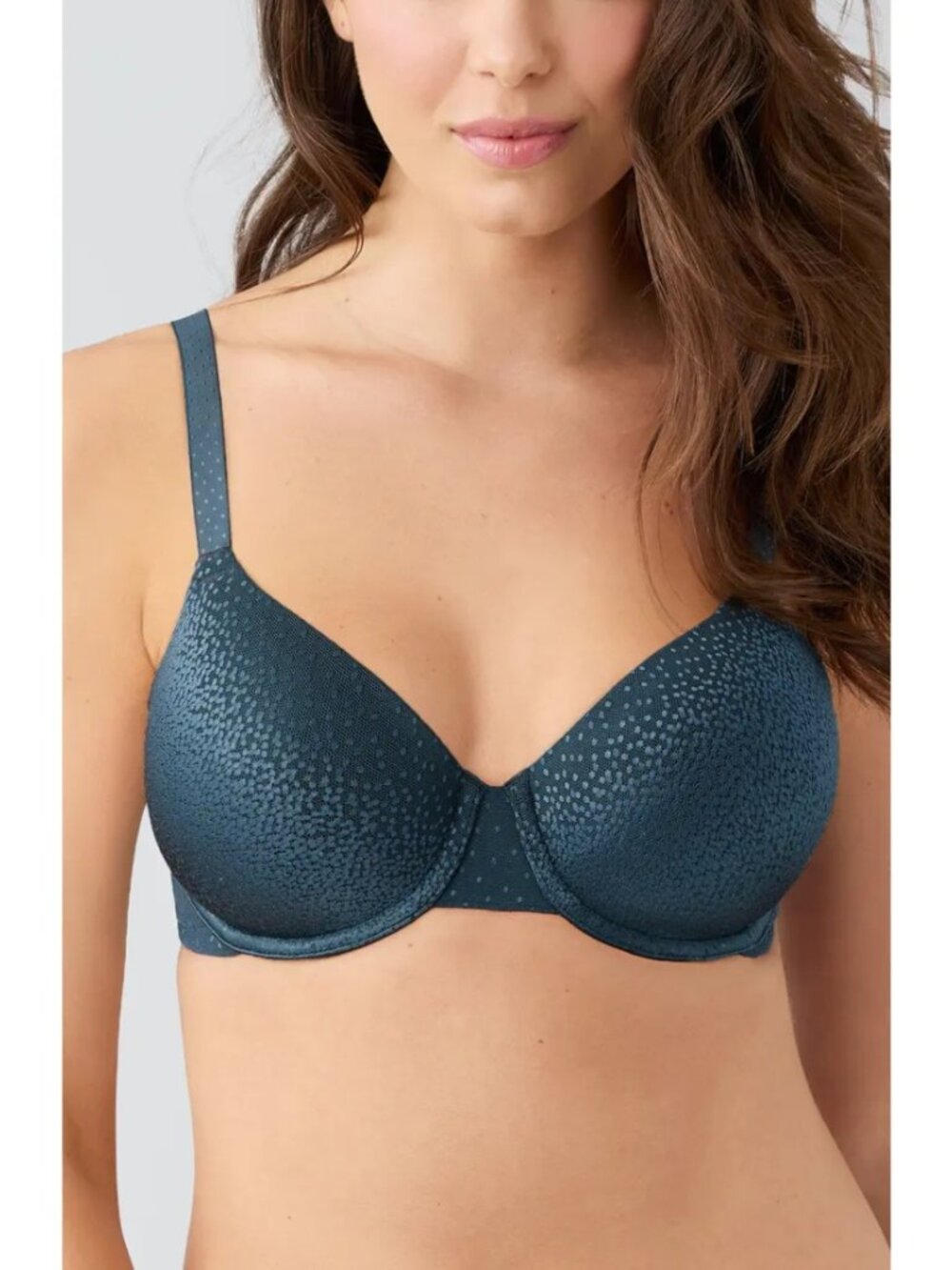 Wacoal Back Appeal Underwire T-Shirt Bra Dark Slate Green Comfy Soft Sz 38D NWOT